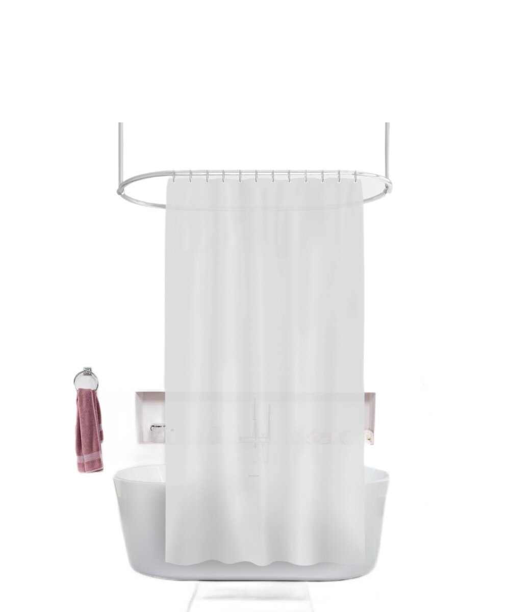 Штора для ванны Dasch PEVA GX003-FR 180x180 см водоотталкивающая белая