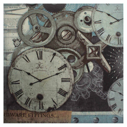 Фетр c рисунком STAMPERIA 100полиэстер Механизмы 1мм 3030см 1шт 301₽