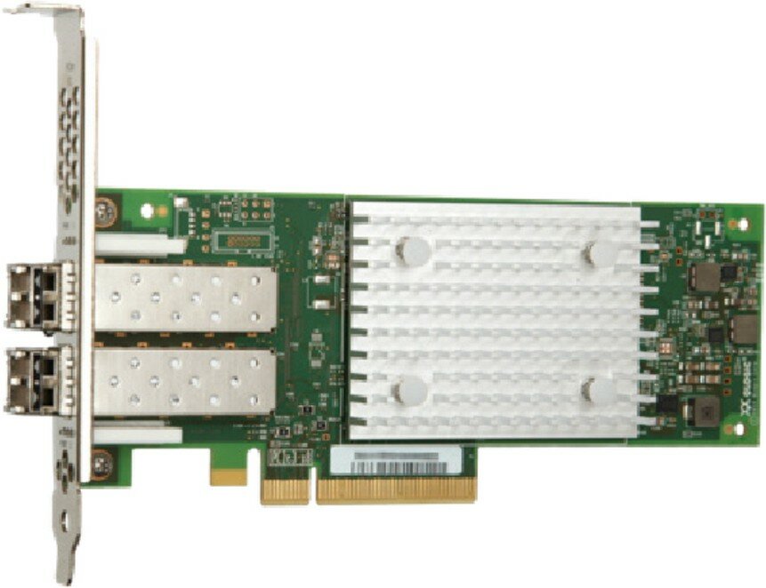 Сетевой адаптер QLE2742-SR-CK (BK3210407-01 F /BK3210407-01 E) OEM 32Gb/s FC HBA, 2-port, PCIe v3.0 x8, LC SR MMF, В комплекте две планки (L
