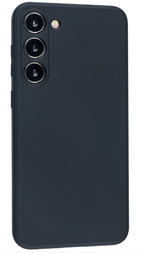 Чехол силиконовый для Samsung Galaxy S23 Plus, good quality, с защитой камеры, черный