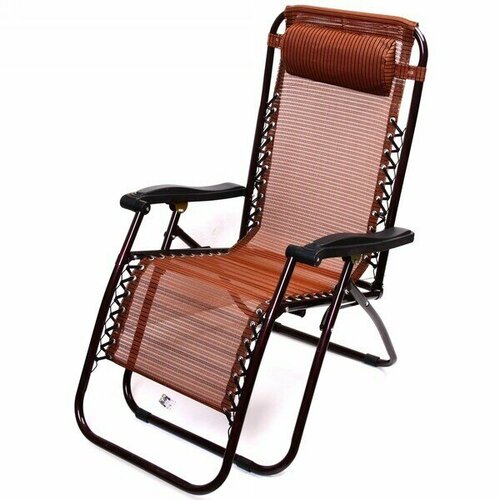 Шезлонг кресло 17764113см Уют с подголовником 2 положения Орнамент AR-1 ДоброСад 6709₽