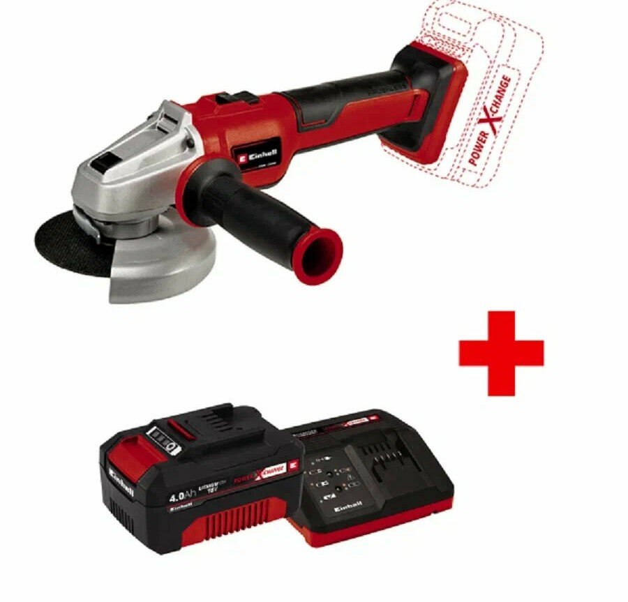 фото Шлифмашина Einhell AXXIO с аккумулятором 18 В и стартовым набором 4,0