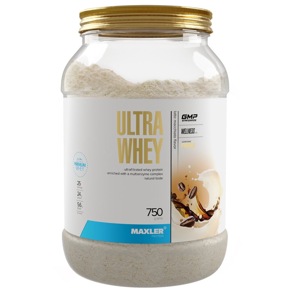 Протеин сывороточный Maxler Germany Ultra Whey, 750 г, Вкус Banana Milkshake / Банановый Коктейль