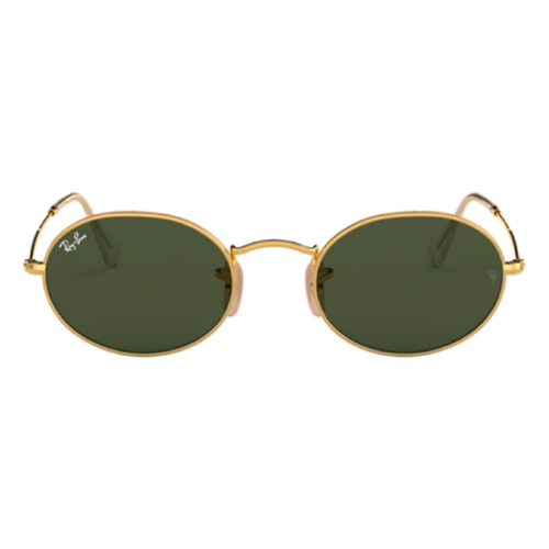 Солнцезащитные очки Luxottica, желтый, зеленый очки ray ban rb 3547n 001 oval flat lenses