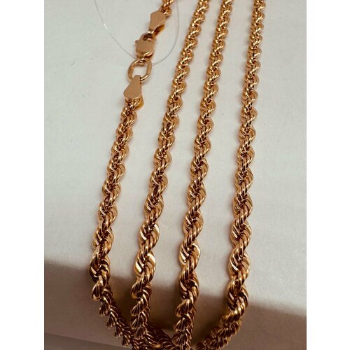 Цепь Костромской цепевязальный завод, красное золото, 585 проба, длина 55 см, средний вес 5.1 г