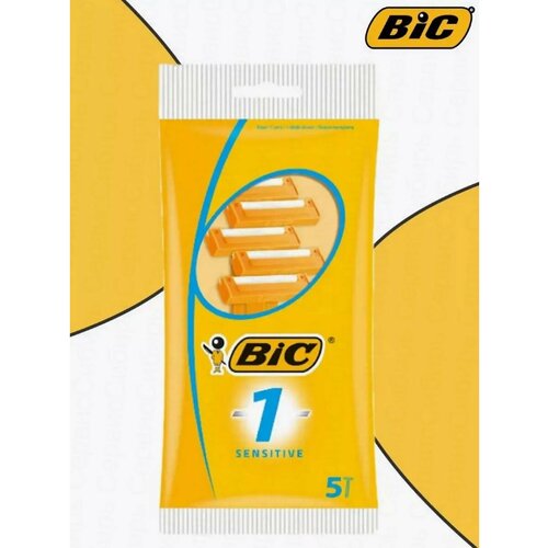 Станок одноразовый 1 Sensitive для чувствительной кожи 5шт bic станок для бритья одноразовый для женского бритья 2 лезвия 5шт уп 3 шт