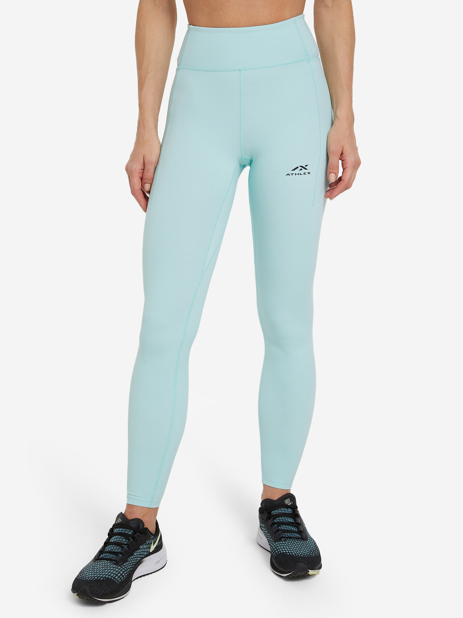 Легинсы спортивные ATHLEX, размер 40, голубой,