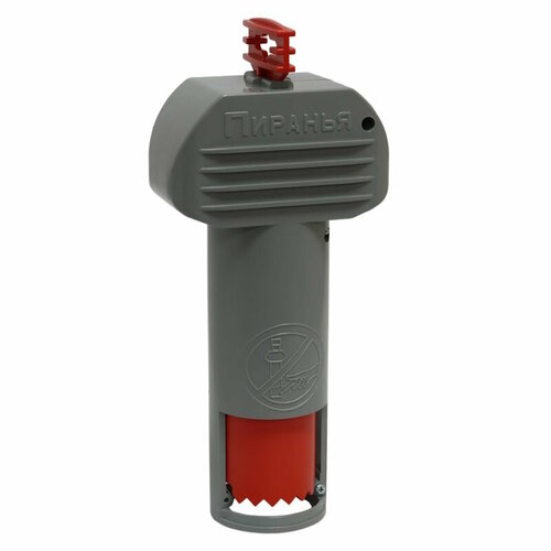 Кротоловка Пиранья - ловушка для кротов (серая с красным)