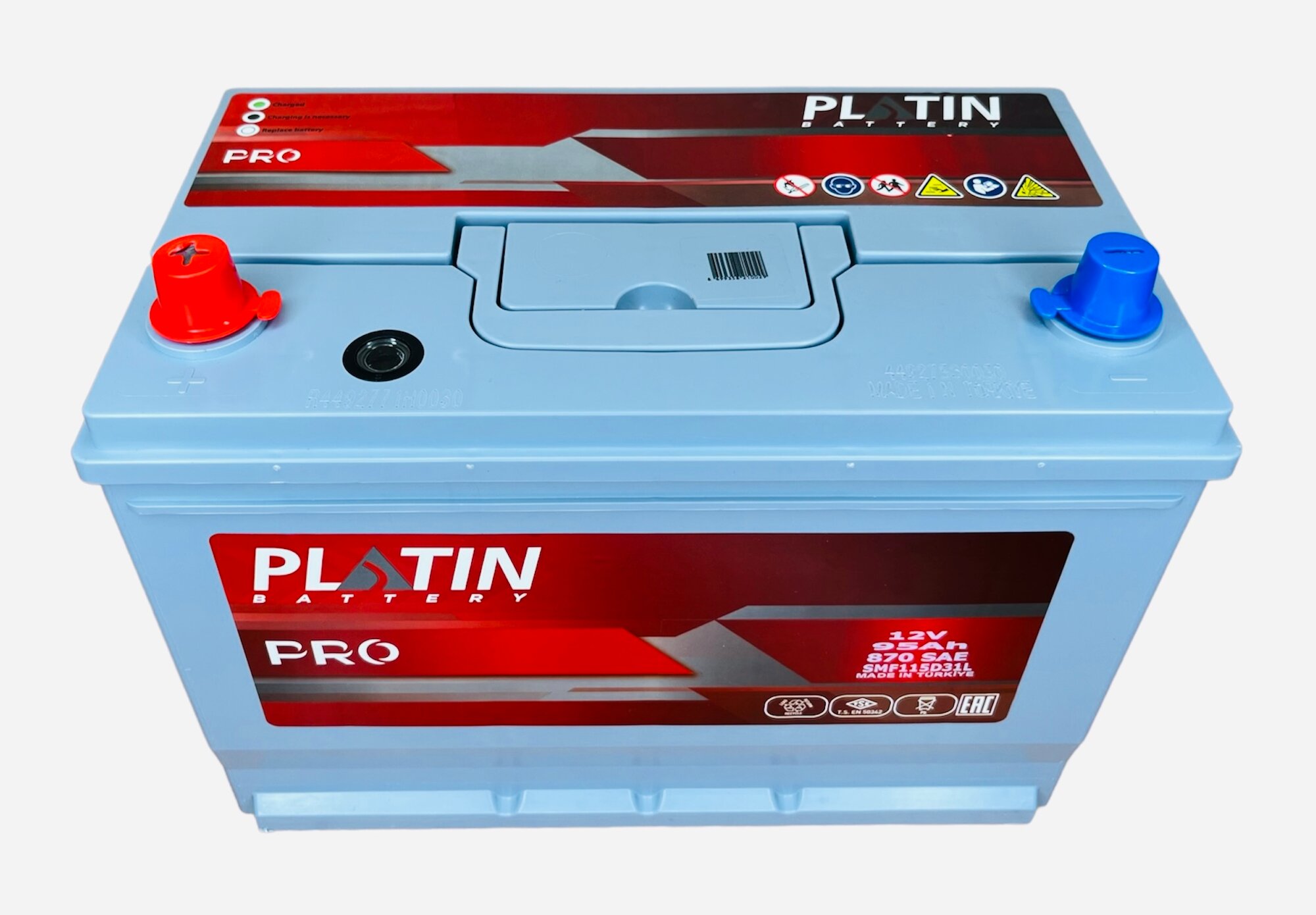 Аккумулятор автомобильный Platin Pro Asia 95 Ач 830 A п. п. SMF 115D31R 306х173х225