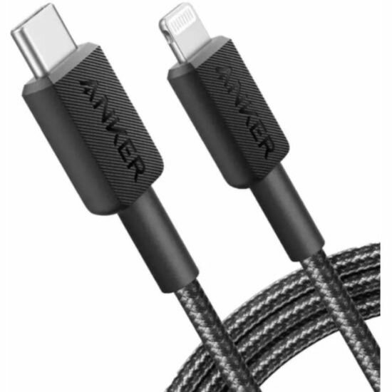 фото Кабель ANKER Power Line 322 USB-C - Lightning (MFI), 0.9 м, A81B5, черный
