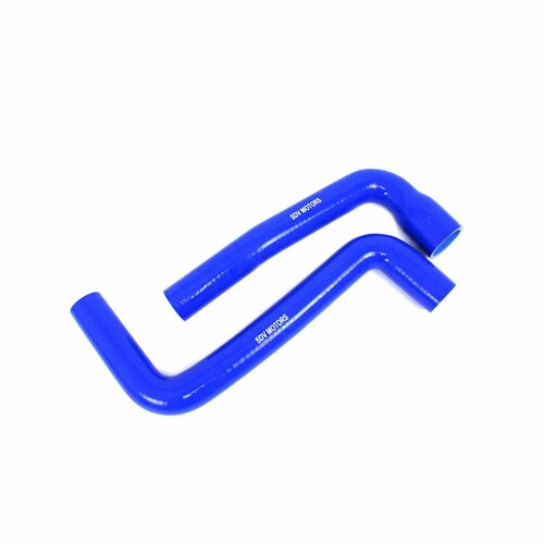 Патрубки радиатора для а/м Газон Next дв. Cummins (к-т 2шт) силикон (синий)