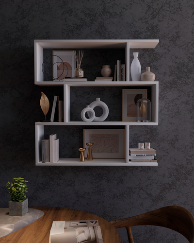 Изображение товара Полка, Полка напольная, Полка настольная, Полка настенная белая, книжная полка, полка для книг, полка навесная в комнату, для дома, для дачи