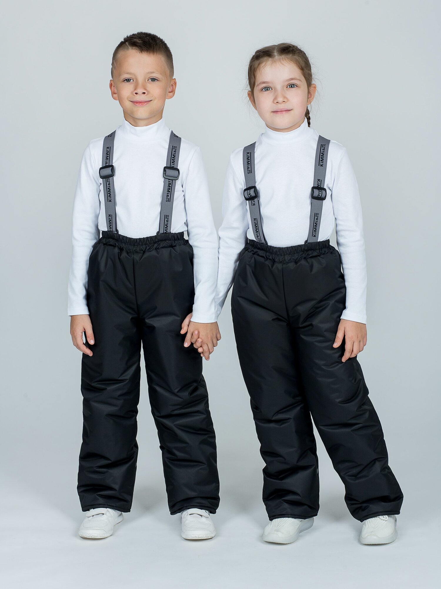 Брюки утеплённые KiMMi & co размер 72 (рост 146)  черный