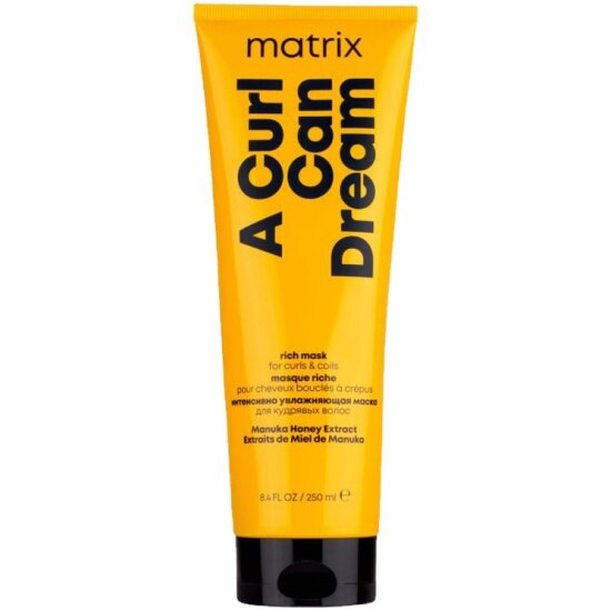 Маска для кудрявых и вьющихся волос Matrix Cosmetics MATRIX A Curl Can Dream с медом манука, 250 мл
