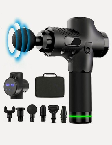 Изображение товара Перкуссионный массажер вибрационный ударный электромассажер 6 в 1 Новинка