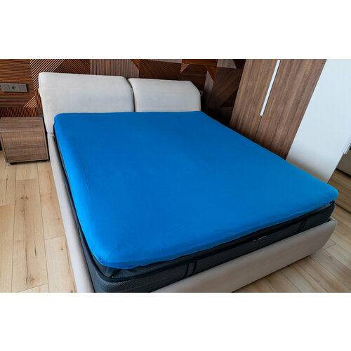 Простынь на резинке 160х200 Трикотаж Элис Текстиль высота бортика 20 см ирис 1310₽