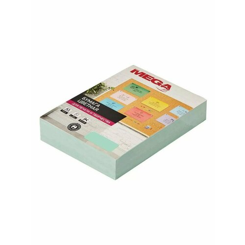 Бумага цветная (А3,160г, зеленая пастель) 250л/уп