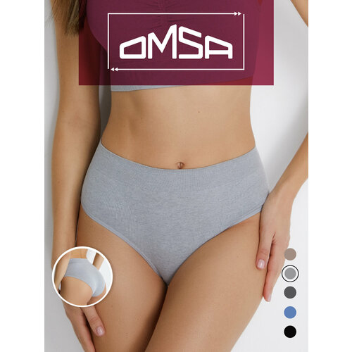 фото Трусы omsa, размер 48/50 (l/xl), серый