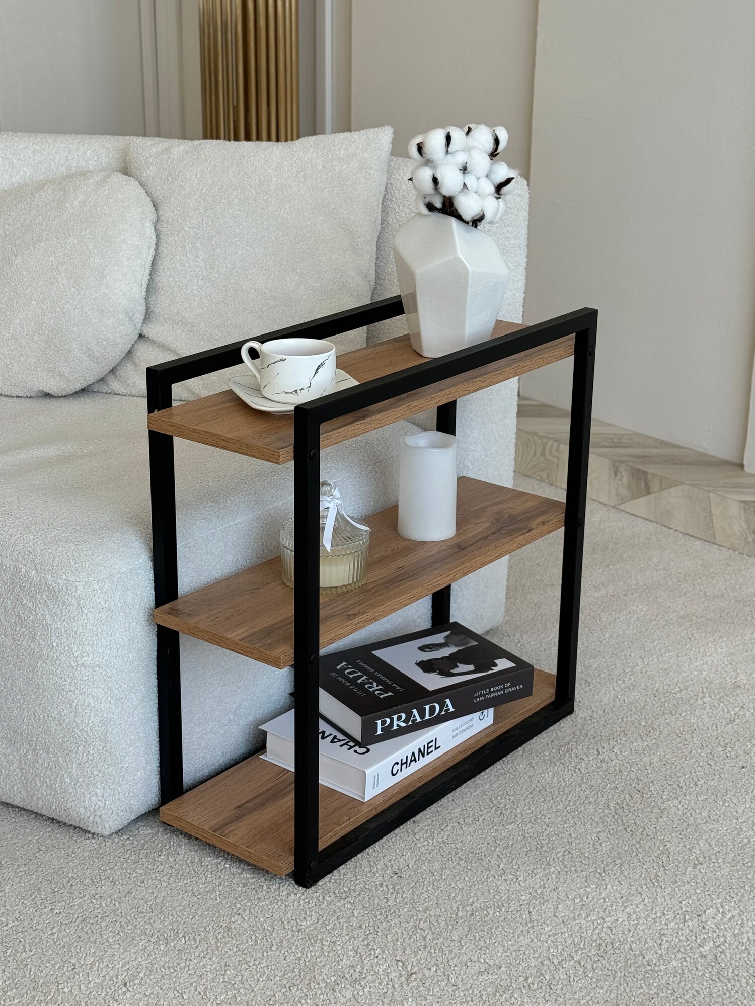 Столик прикроватный журнальный приставной столик LOFT Amanatiks