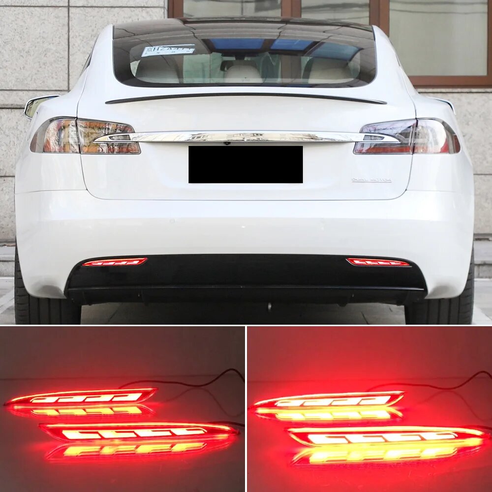 2 шт Автомобильные светодиодные задние фонари Tesla Model S 2012 - 2019 2020 2021 2022 3 Functions