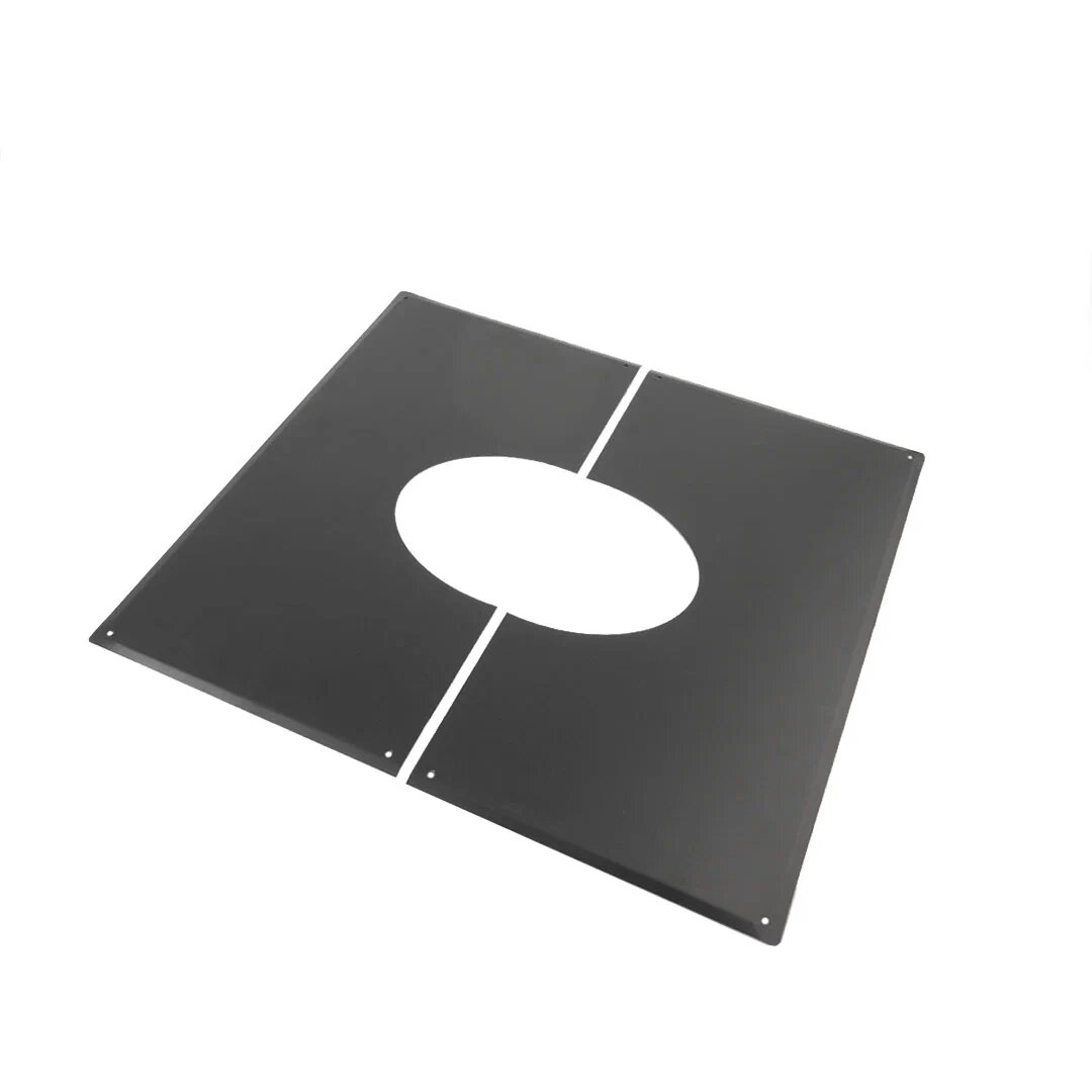 Декоративная пластина из нержавеющей стали BLACK для дымохода 0-5° (250)