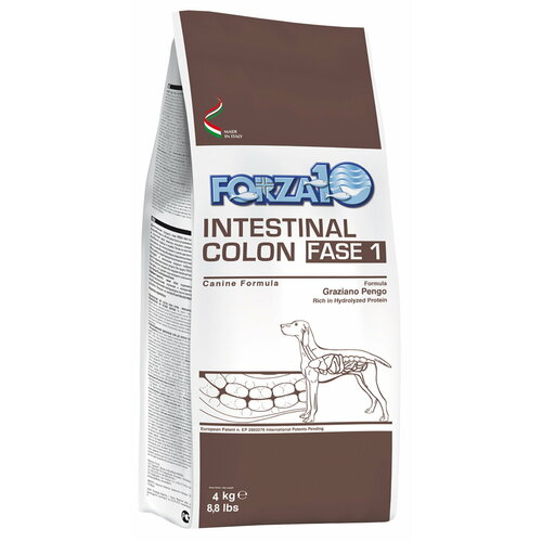 Корм Forza10 Active Colon Fase1 для собак при хронических колитах и проблемах ЖКТ, Фаза1, 4 кг