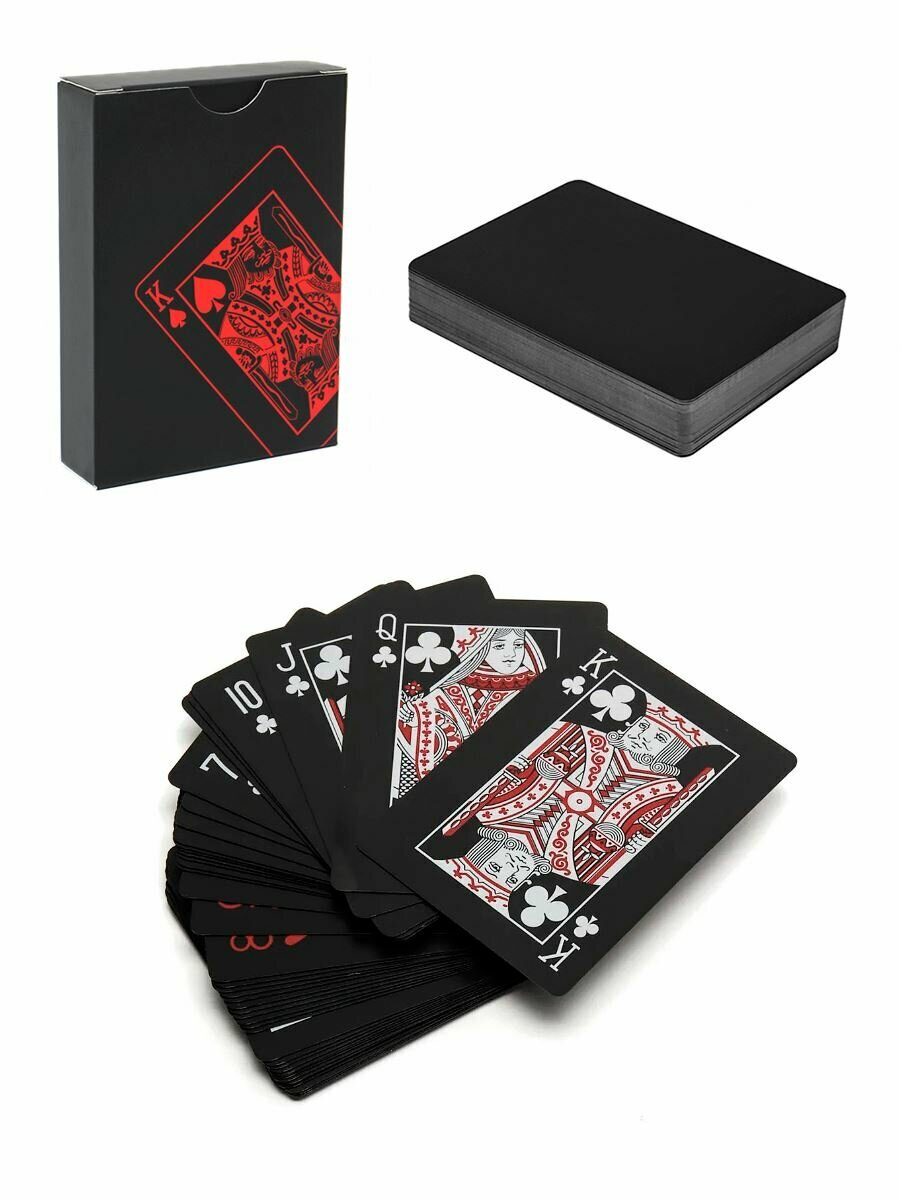 Карты игральные (54 карты) (82-2100) Poker-King-red
