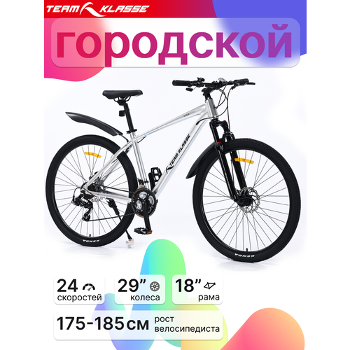 Велосипед Team Klasse MB-4-D городской, 24 скоростей, диаметр колес 29