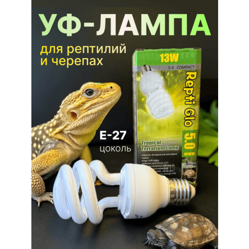 УФ Лампа для рептилий 5 UVB Repti Glo