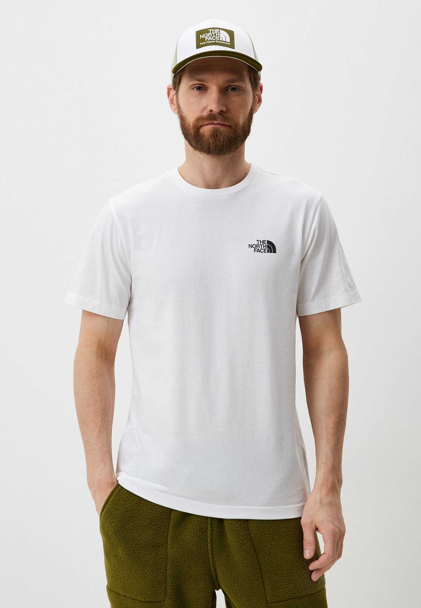 Футболка спортивная The North Face M S/S Simple Dome Tee, размер 52-54, белый