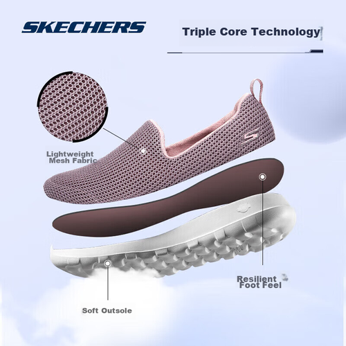 фото Кроссовки skechers, размер 38 eu, розовый