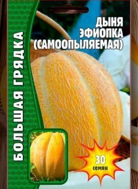Дыня Эфиопка (самоопыляемая) 20 семян/ Большая грядка