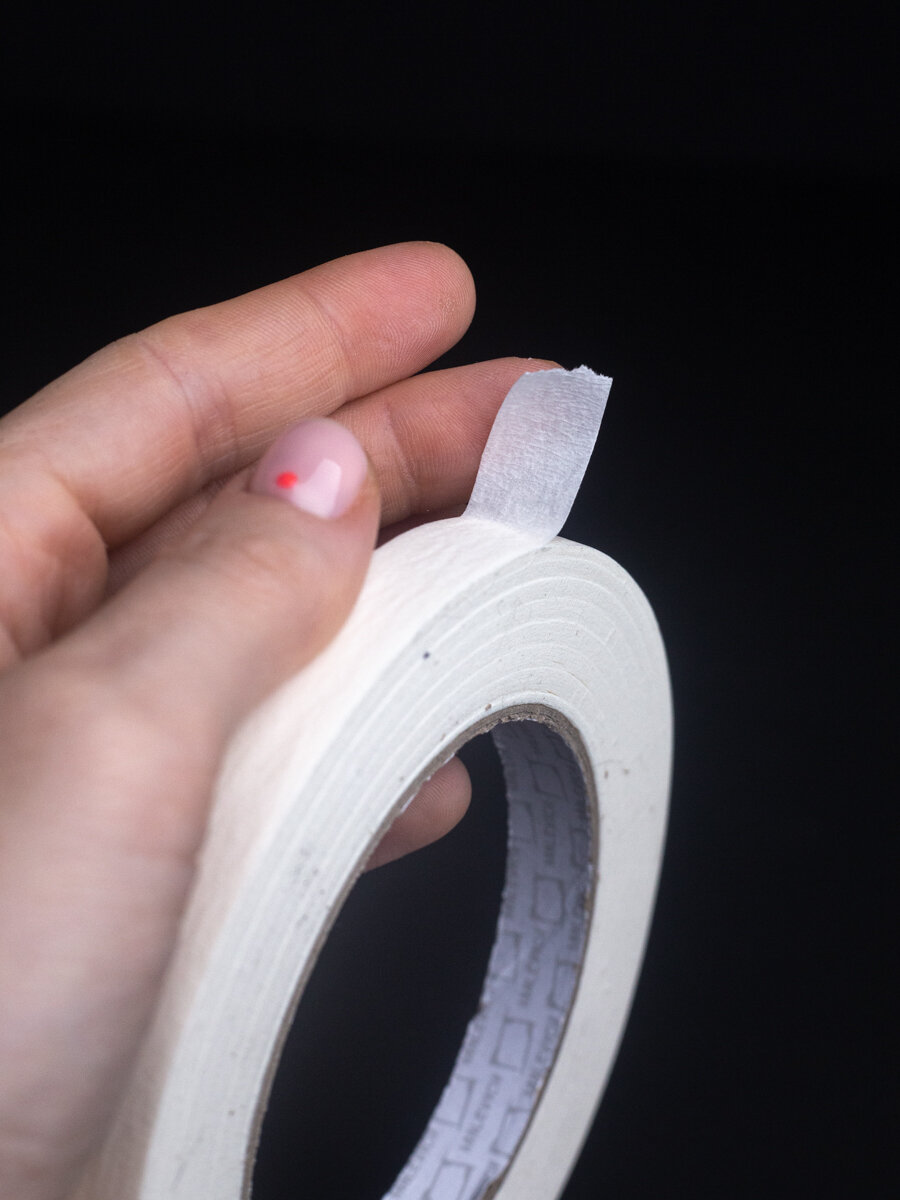 Набор малярный скотч Малевичъ, белый матовый, 1,2см х 50м и 2см х 50м — фото 1