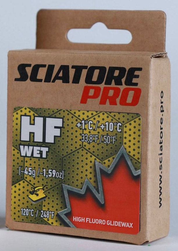 Парафин лыжный Sciatore Pro HF WET 45гр. яркий желтый 10°.1°