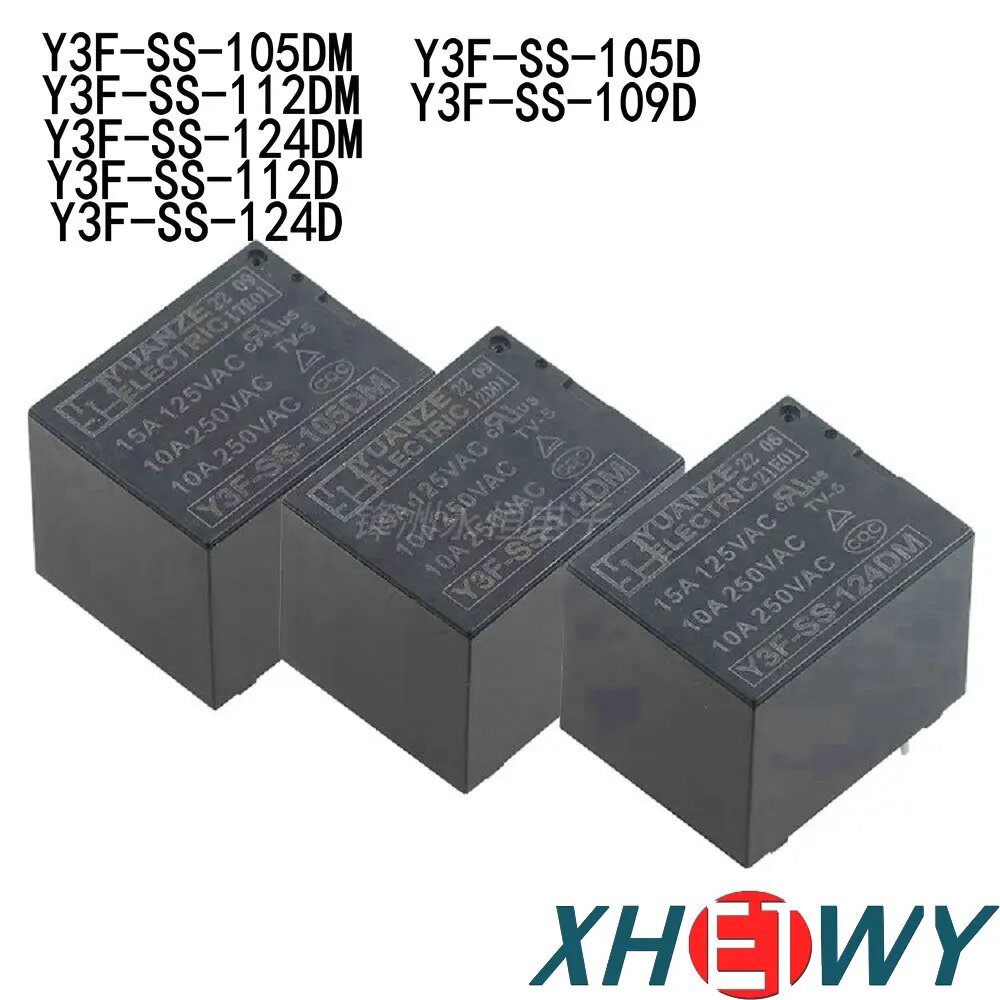 Y3F-SS-112DM 12V Relais – 4 Pins, 10A Schaltleistung, T73A Kompatibel