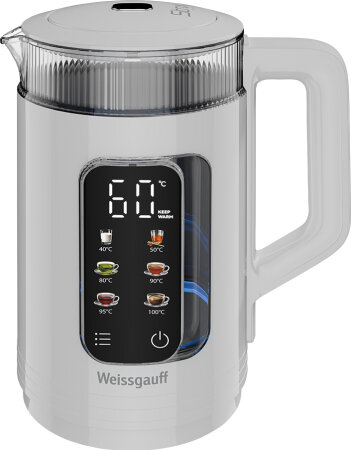 Чайник электрический Weissgauff WK 1520 Dw Touch BodyCool