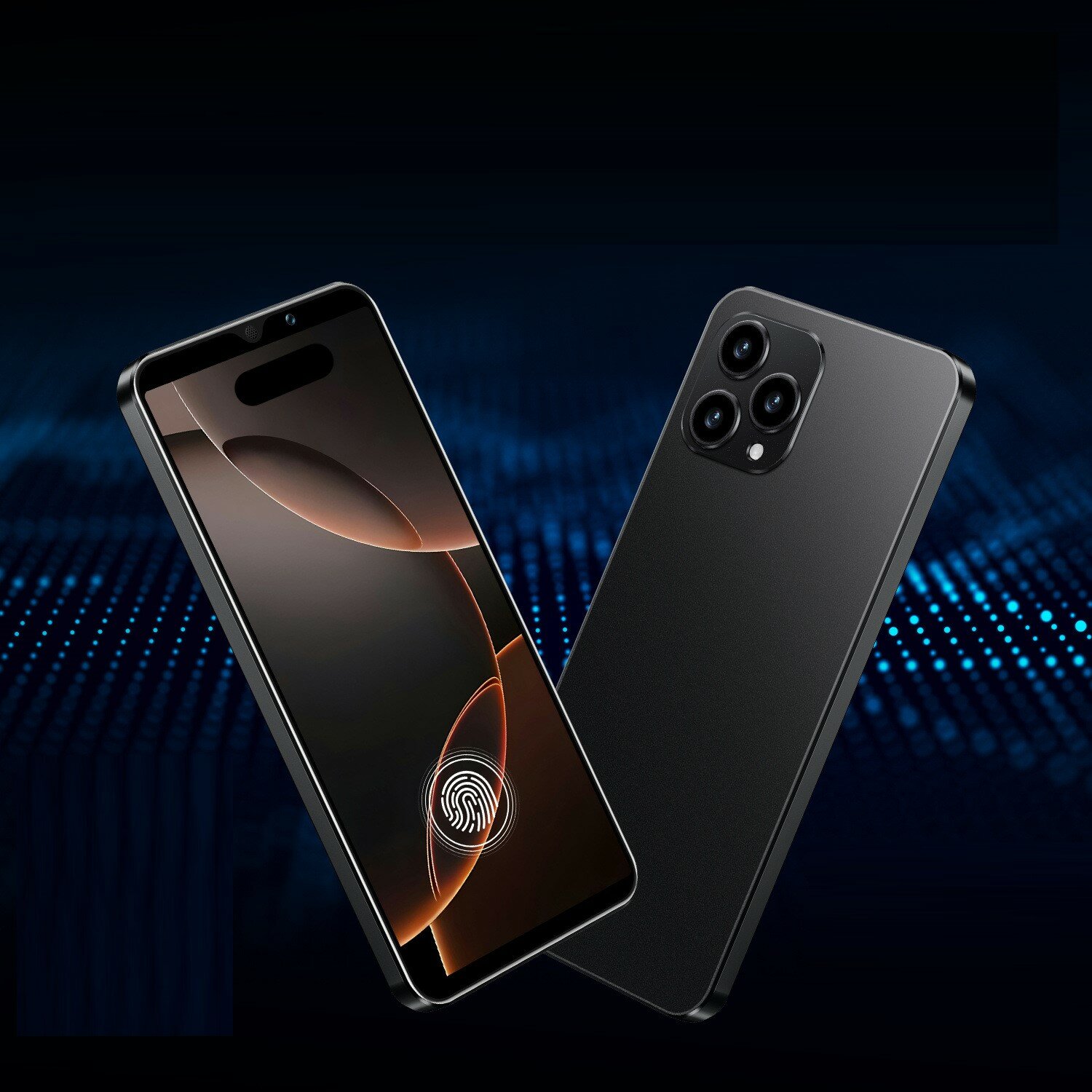 Смартфон I16 Pro Max с экраном 6,5", память 12/512 Гб, Android 8.1, черный
