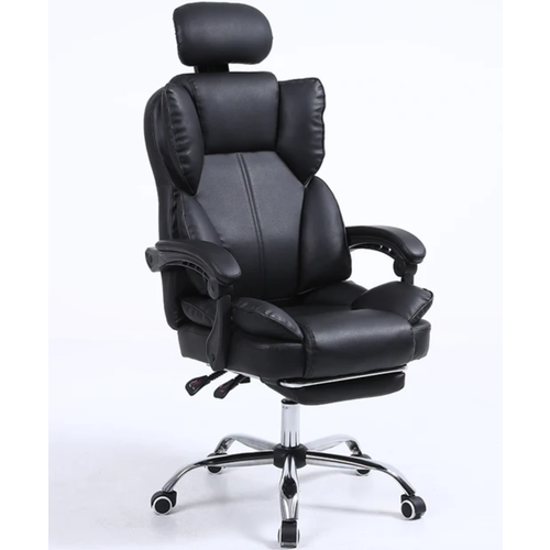 Кресло компьютерное , офисное , руководителя с подножкой , игровое комфортное мягкое мягкие прорезиненные колёсики