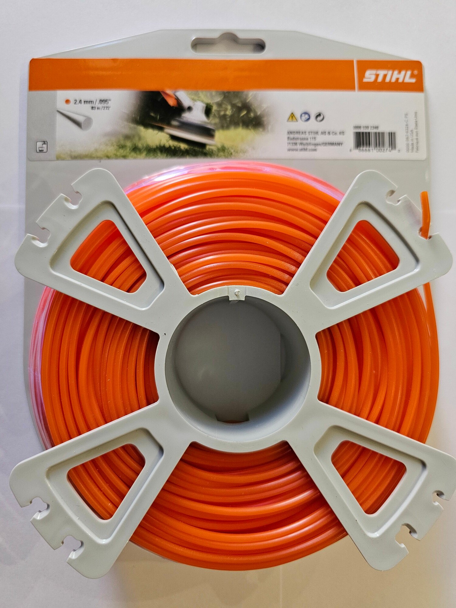 Леска ( корд) для триммера Stihl 2,4 (83м) круглое сечение — фото 1