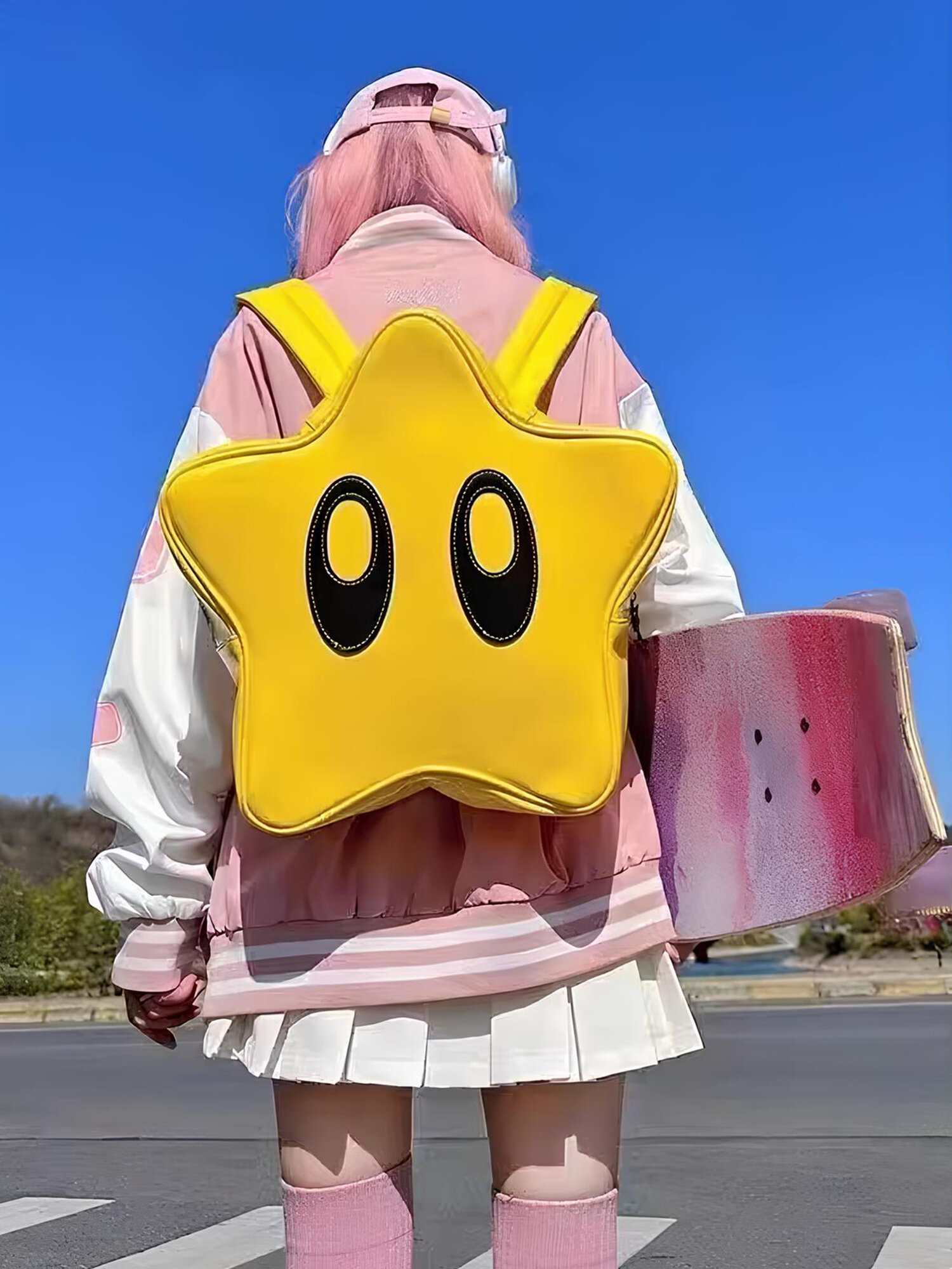 Рюкзак y2k школьный для подростков, портфель городской для девочки