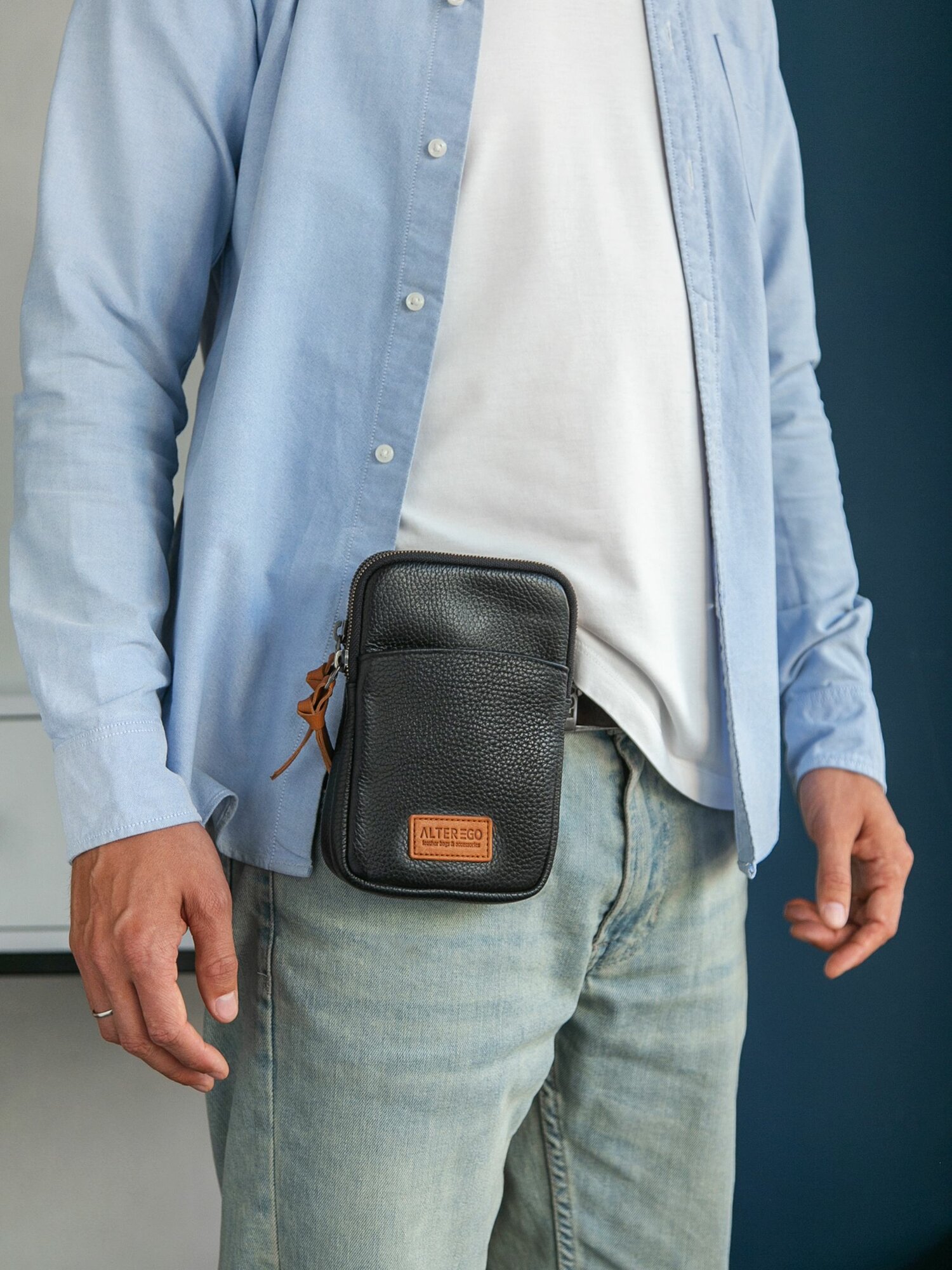 Сумка кросс-боди ALTER EGO, черный кварц — фото 1