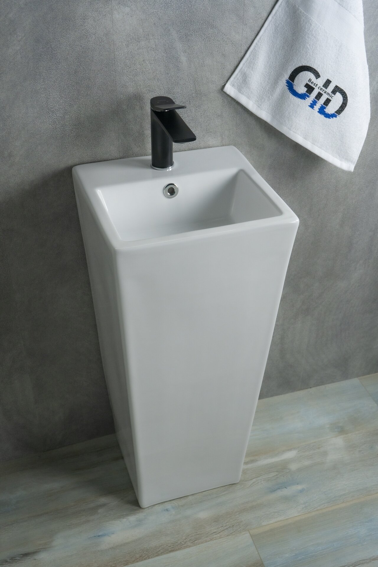 Раковина Gid Nb147 81104 напольная белая 34x33x85