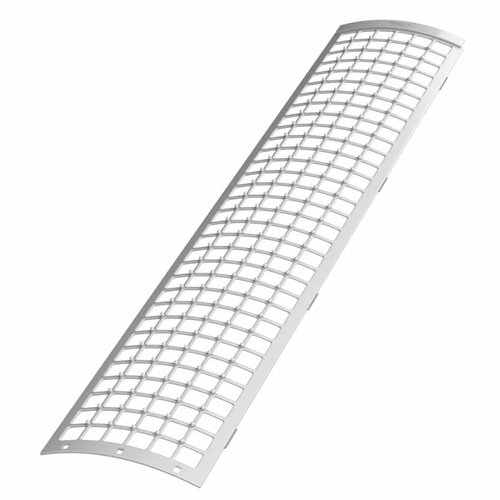 фото Решетка желоба защитная 0,6м технониколь пвх 125/82мм, белый ral 9016