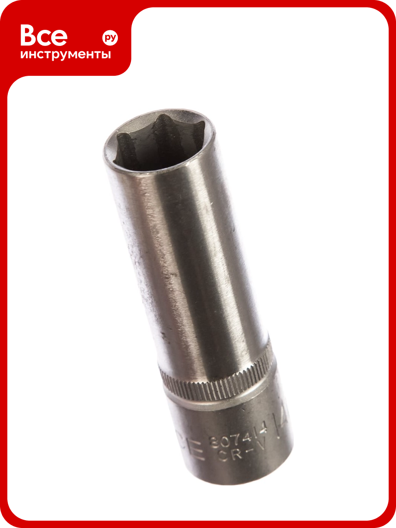 Головка свечная 1/2", 6 гранная, 65 мм, 14 мм FORCE 807414