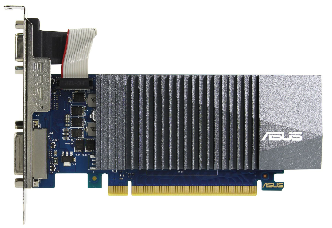 Видеокарта ASUS NVIDIA GeForce GT 710 GT710-SL-1GD5-BRK 2ГБ GDDR5