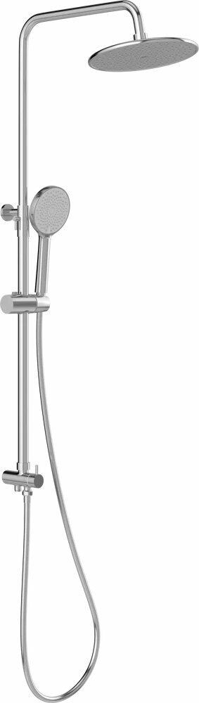 Душевая стойка STWORKI Вестфолл WH626-C с тропическим душем без смесителя латунная без излива хром