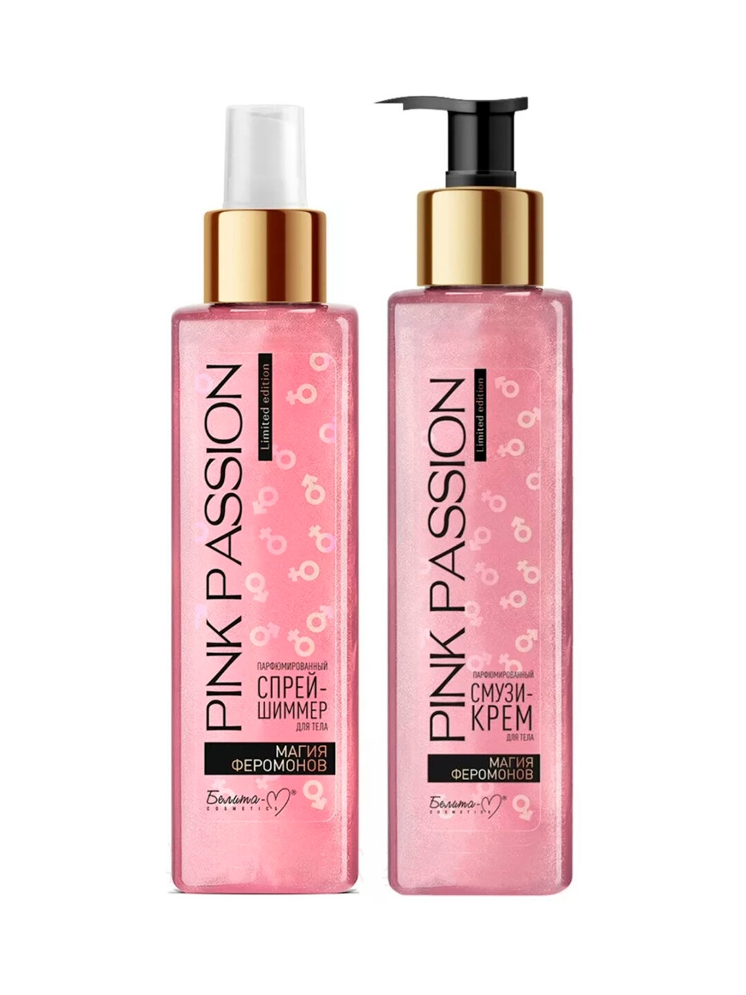 Набор "Pink Passion", лосьон и спрей, для тела, для романтики