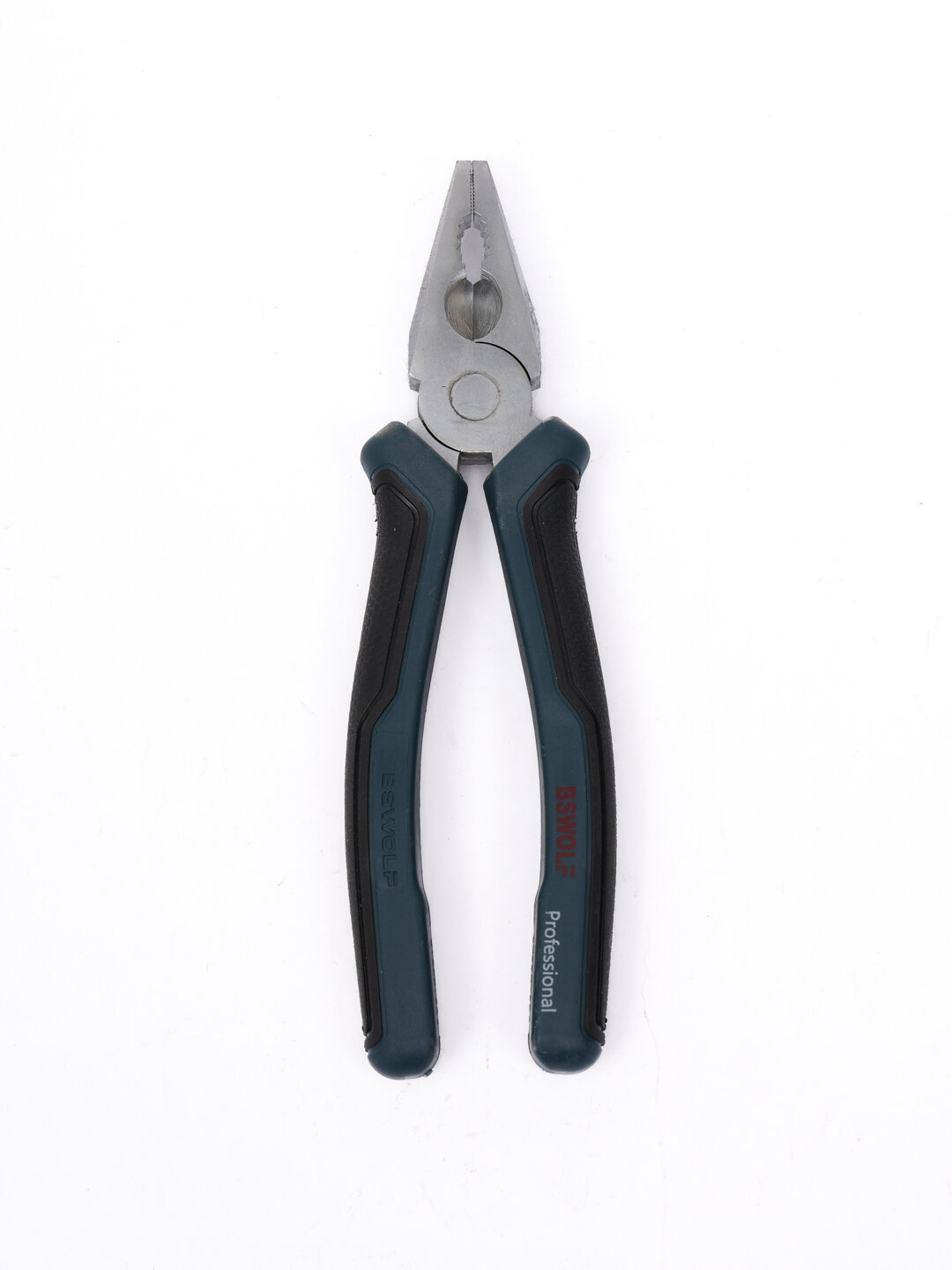 Плоскогубцы "BSWOF", профессиональные, 8-200мм, резиновые рукоятки-чехлы, молибденовые губки — фото 1