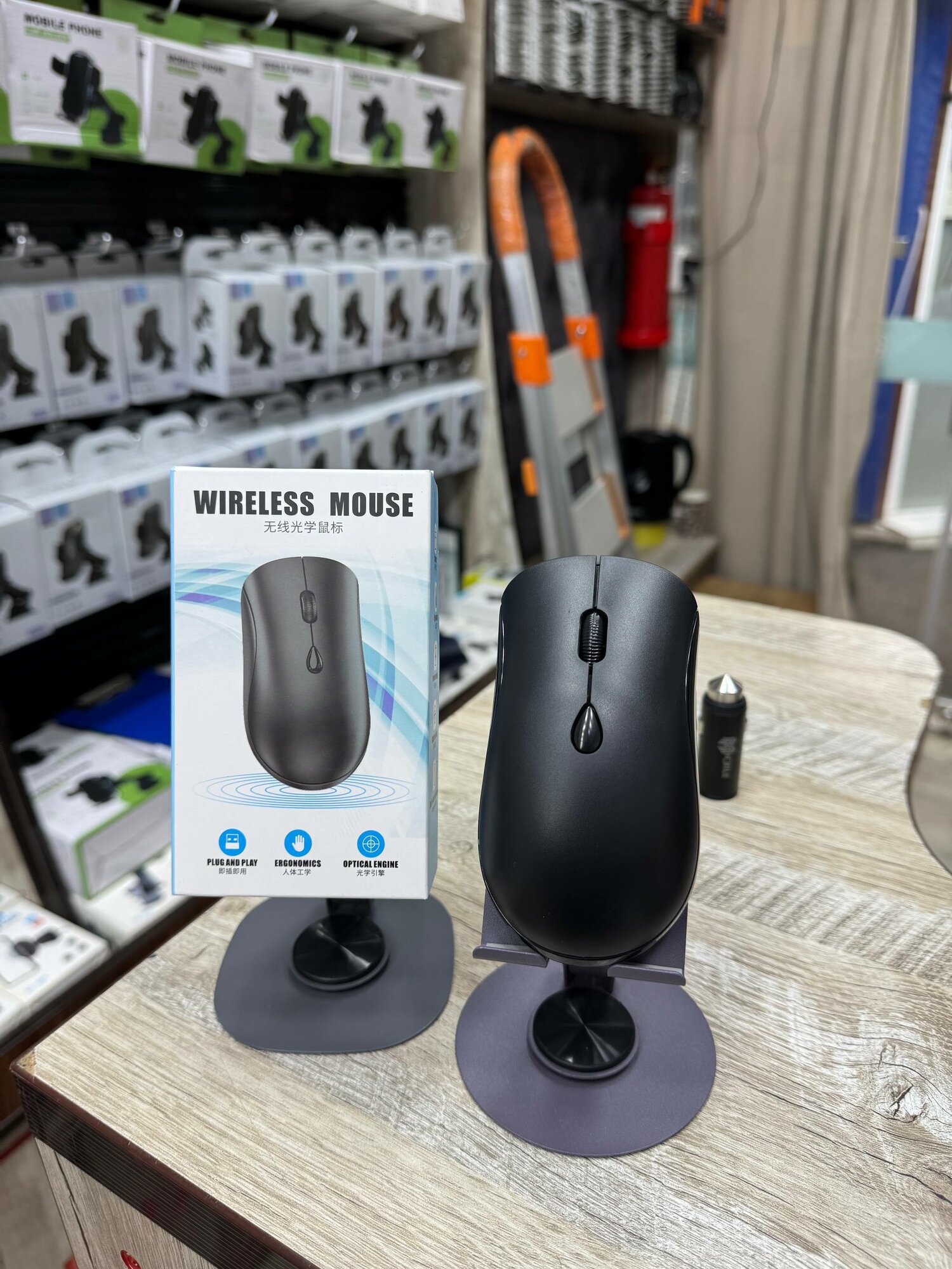 Беспроводная мышь Wireless Mouse 2.4Ghz работающая от встроенного аккумулятора