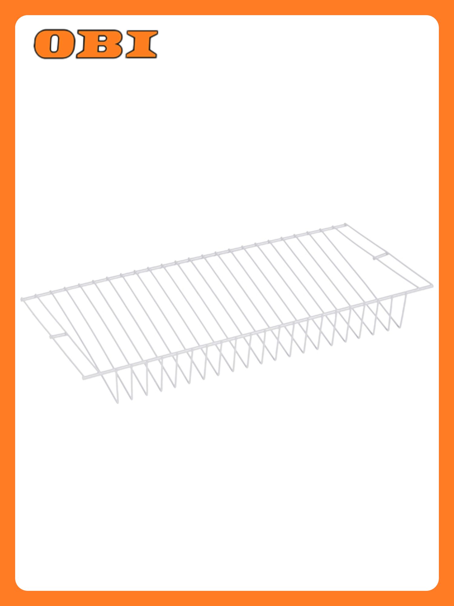 Полка сеточная для систем хранения Larvij белая 307x603x77 мм